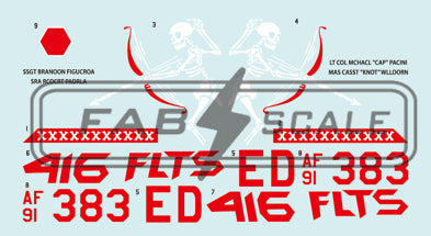 FabScale FD48029 F-16C Edwards AFB Viper 50th Anniv 2024 1:48