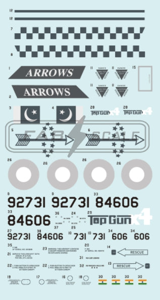 FabScale FD48042 F-16AM/BM Pakistan AF No 11 SQ Arrows 2024 1:48