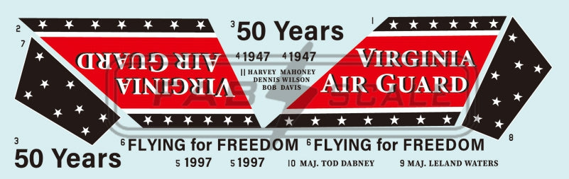 FabScale FD48052 F-16C Block 30 Virginia ANG USAF 50th Anniv 1:48
