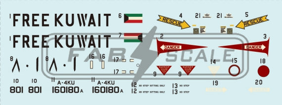 FabScale FD48054 Douglas A-4KU Free Kuwait Prince Sultan 1991 1:48