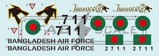 FabScale FD48055 F-7BGI Bangladesh Air Force Dhaka 2024 1:48