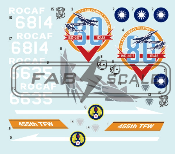 FabScale FD48056 F-16A/B 80th Anniv of 814 Air Combat 1:48