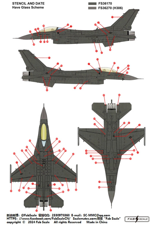 FabScale FD48067 F-16V Block 20 21st SQ Luke AFB AZ 2025 1:48