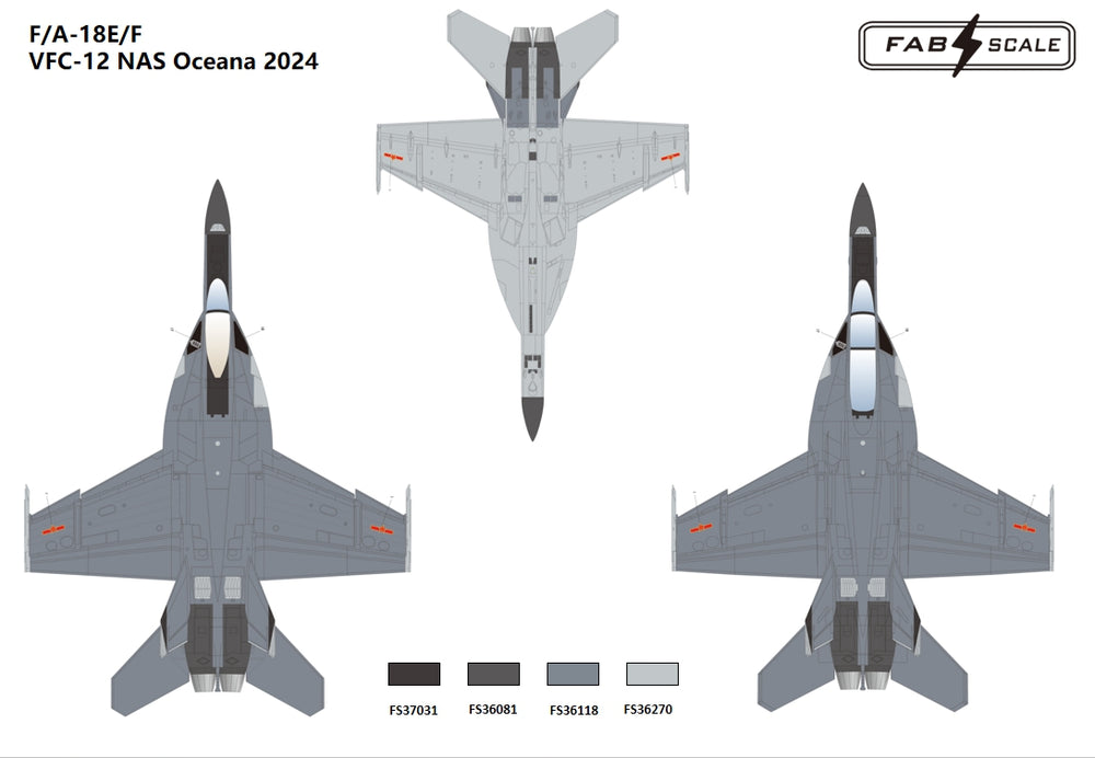 FabScale FD48068 F/A-18E/F Super Hornet VFC-12 Omars 2024 1:48