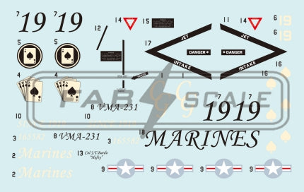 FabScale FD48070 AV-8B Harrier II+ VMA-231 Ace of Spades 2025 1:48
