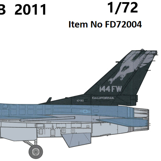 FabScale FD72004 F-16C California ANG Sacramento Mather 2011 1:72