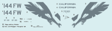 FabScale FD72004 F-16C California ANG Sacramento Mather 2011 1:72