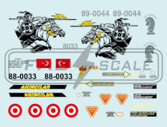 FabScale FD72038 F-16C Block 40 Turkey AF 152nd Filo 2021 1:72