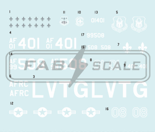 FabScale FD72047 F-16C Block 30 Dragon Scheme 706th Aggressor 1:72