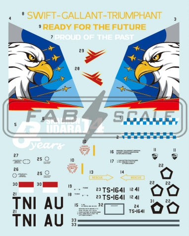 FabScale FD72050 F-16C Block 25 Indonesia AF Pitch Black 2024 1:72