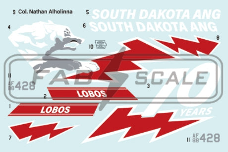 FabScale FD72051 F-16C Block 40 South Dakota ANG 70th Anniv 1:72