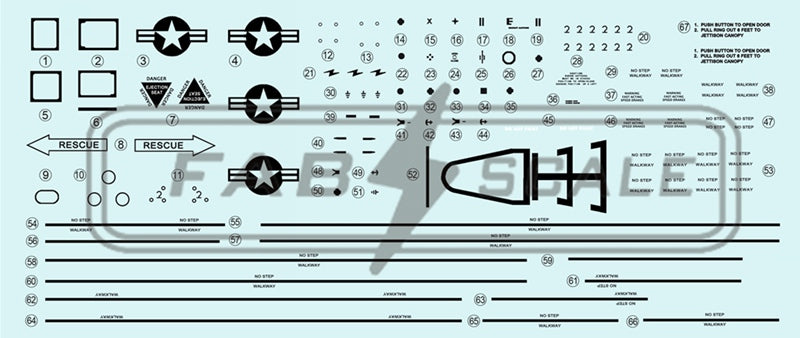 FabScale FD72060 F-16C Block 32 USAF 64th Aggressor 2023 (PE) 1:72