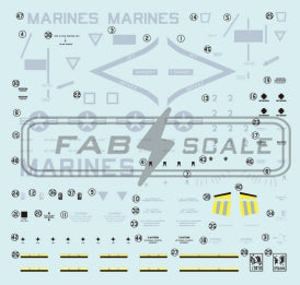FabScale FD72072 AV-8B Harrier II+ VMA-223 Bulldogs 2019 1:72