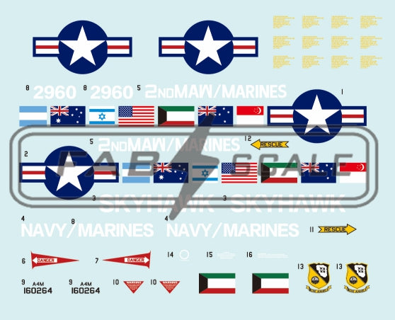 FabScale Studio FD72074 1:72 Douglas A-4M The Last Skyhawk NAWS China Lake CA
