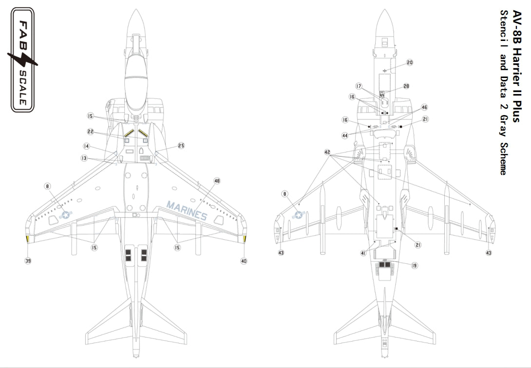 FabScale FD72082 AV-8B+ Harrier VMA-231 Det. 26th MEU 2025 1:72