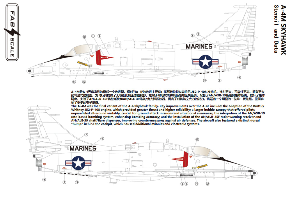 FabScale FD72085 Douglas A-4M Skyhawk VMA-214 Blacksheep 1978 1:72