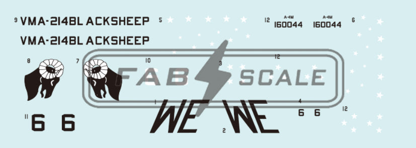 FabScale FD72085 Douglas A-4M Skyhawk VMA-214 Blacksheep 1978 1:72