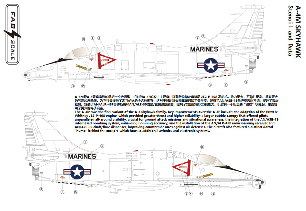 FabScale Studio FD72086 1:72 Douglas A-4M Skyhawk VMA-131 NASJRB Willow Grove