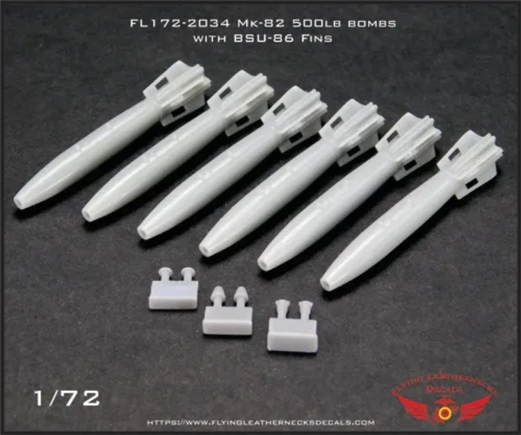 Flying Leathernecks FL172-2034 Mk-82 500lb Retarded Fin Bomb 1:72