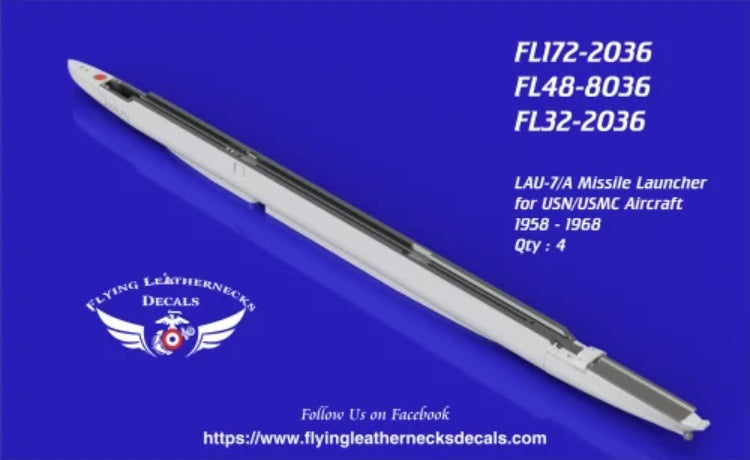 Flying Leathernecks FL172-2036 1:72 LAU-7/A thru LAU-7/A-3 1958 to 1975