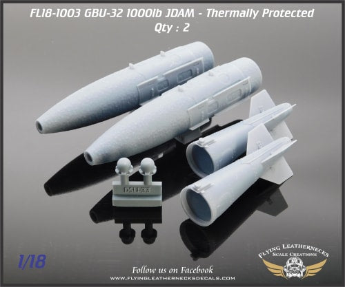 Flying Leathernecks FL18-1003 1:18 GBU-32 1000lb JDAM DSU-33 Thermally Protected