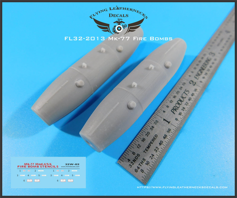 Flying Leathernecks FL32-2013 1:32 Mk-77 Mod 4 Fire Bombs with decals