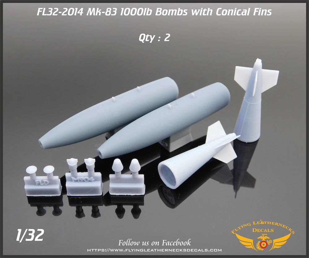 Flying Leathernecks FL32-2014 1:32 Mk-83 1000lb Bomb with Conical Fin