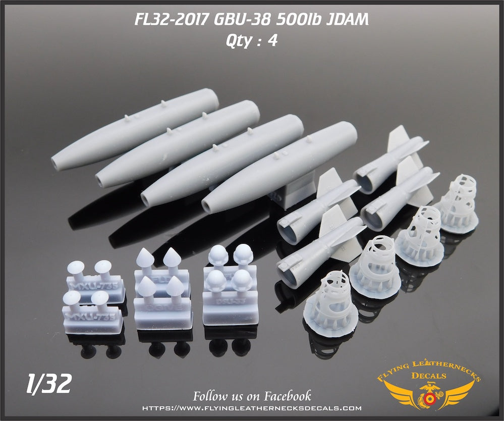 Flying Leathernecks FL32-2017 GBU-38 500lb JDAM Set 1:32