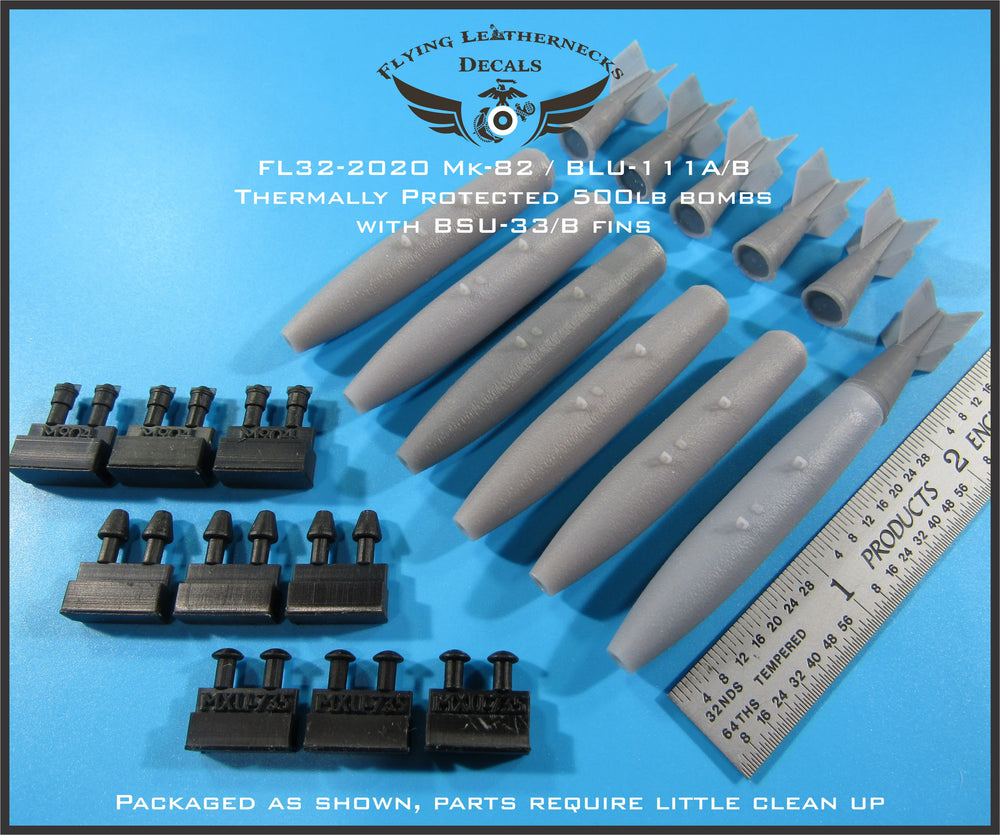 Flying Leathernecks FL32-2020 Mk-82 / BLU-111 500lb BSU-33 Bomb 1:32