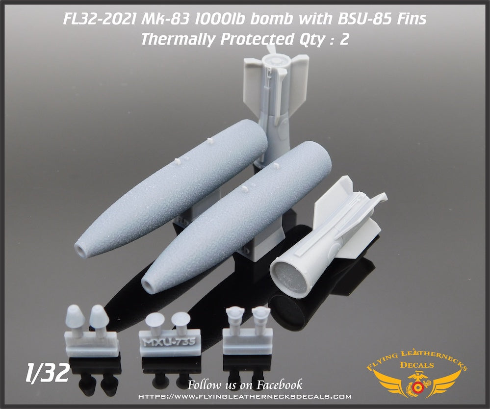 Flying Leathernecks FL32-2021 1:32 Mk-83 / BLU-110A/B with BSU-85 Fin