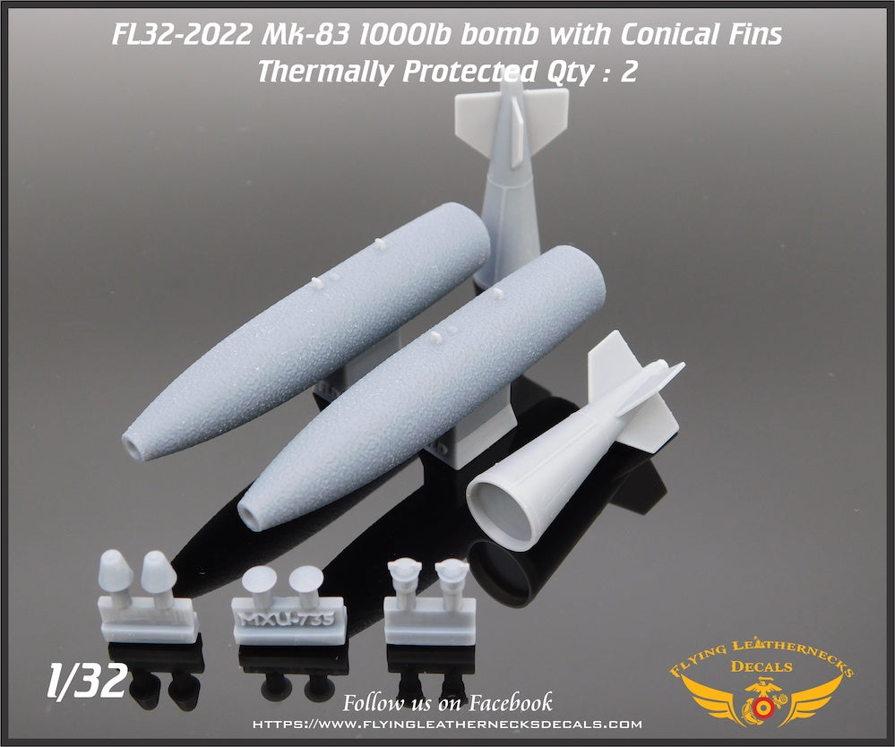 Flying Leathernecks FL32-2022 Mk-83 Thermally Protected Bomb 1:32