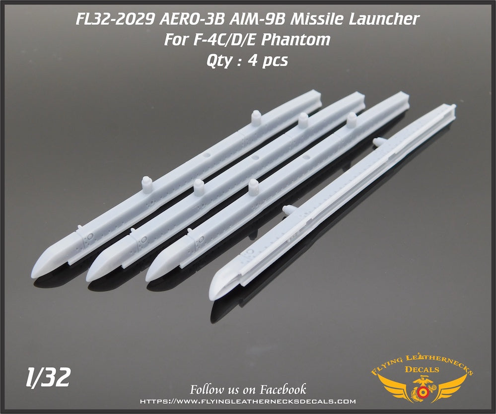 Flying Leathernecks FL32-2029 AERO-3B AIM-9 Launcher F-4B/N/J 1:32