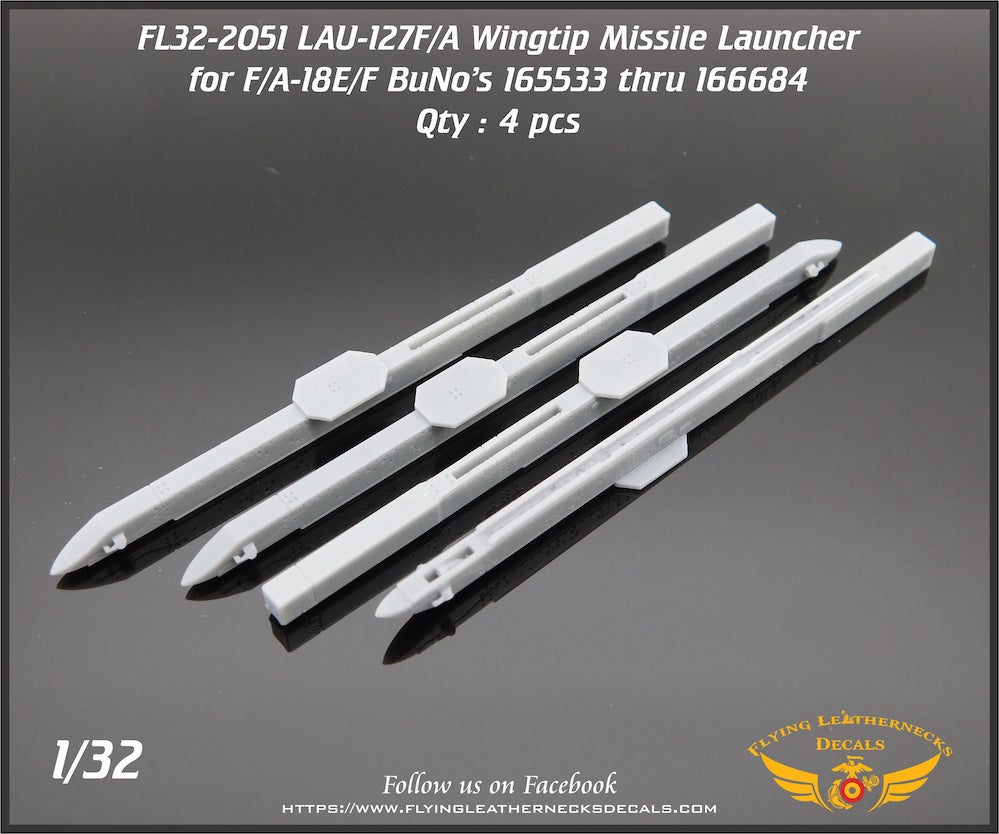 Flying Leathernecks FL32-2051 LAU-127F/A Launcher F/A-18E/F Early 1:32