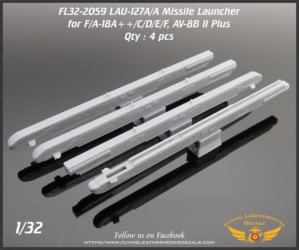 Flying Leathernecks FL32-2059 1:32 LAU-127A/A Missile Launcher AIM-9M/X AIM-120