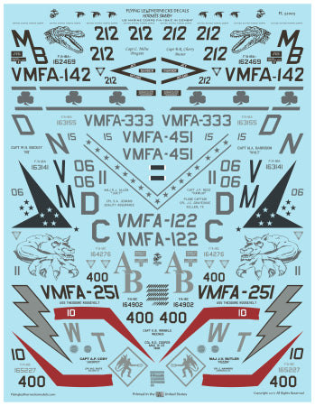 Flying Leathernecks FL32003 1:32 McDonnell-Douglas F/A-18A/C Hornets Swarm
