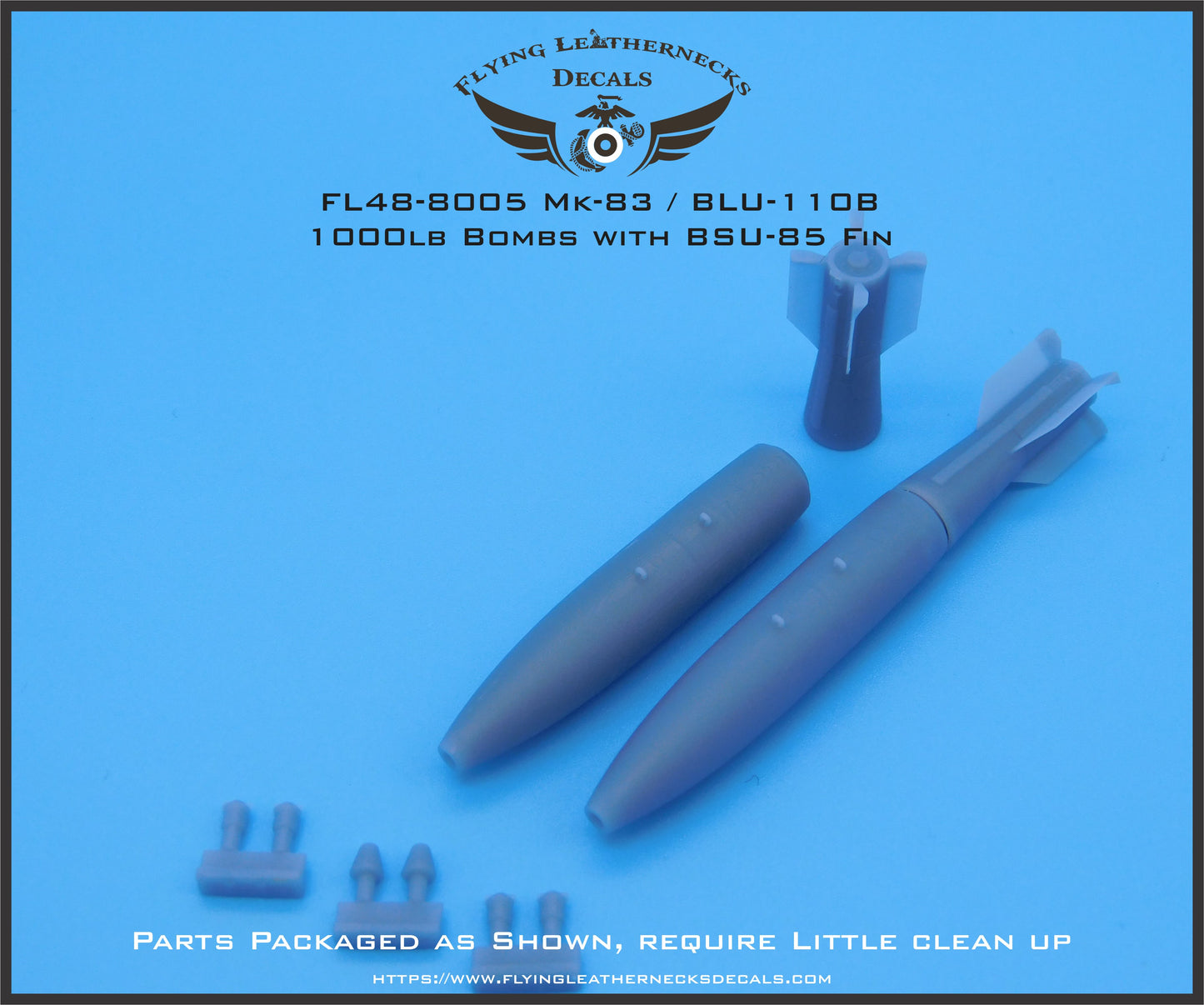 Flying Leathernecks FL48-8005 1:48 Mk-83 1000lb bomb with BSU-85 fin