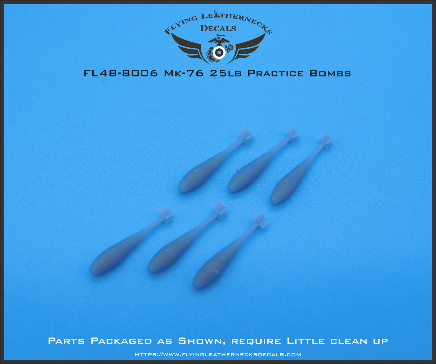 Flying Leathernecks FL48-8006 1:48 Mk-76 25lb practice bomb 3D-Printed
