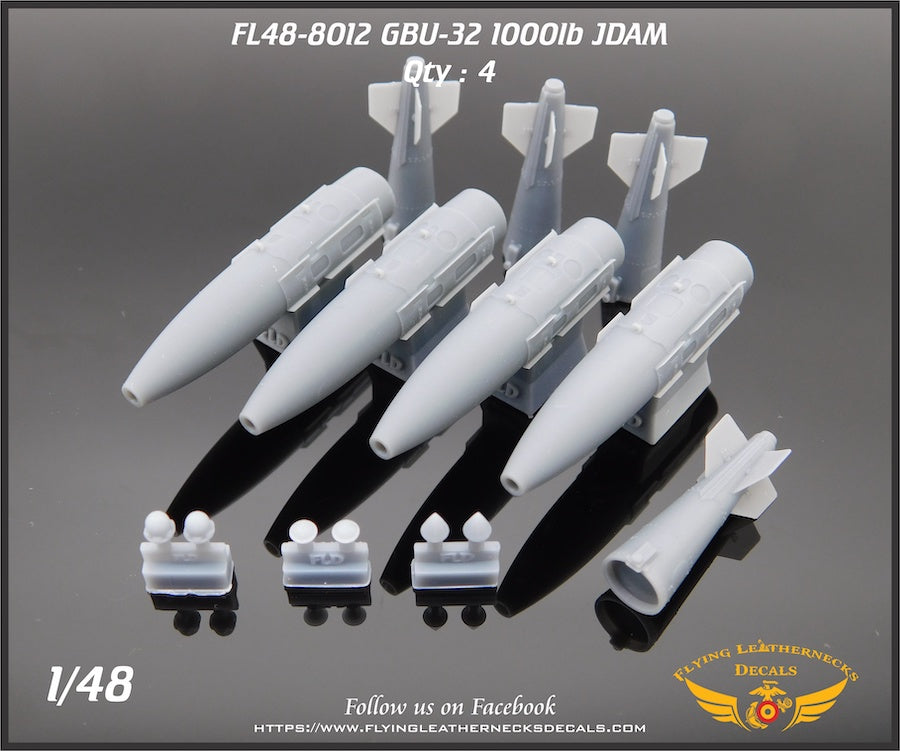 Flying Leathernecks FL48-8012 GBU-32 1000lb JDAM Set 1:48