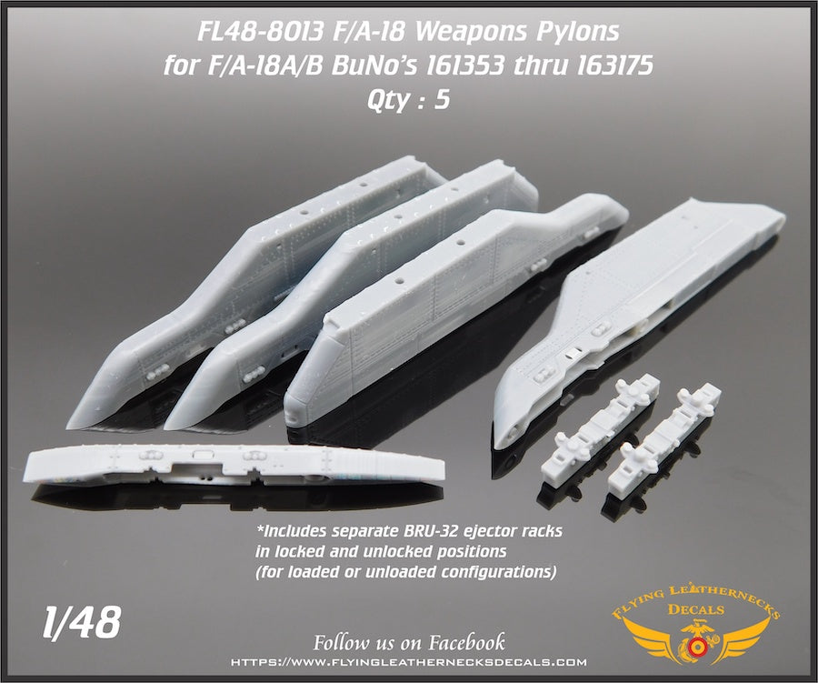 Flying Leathernecks FL48-8013 1001:1021 Pylons F/A-18A/B 1:48