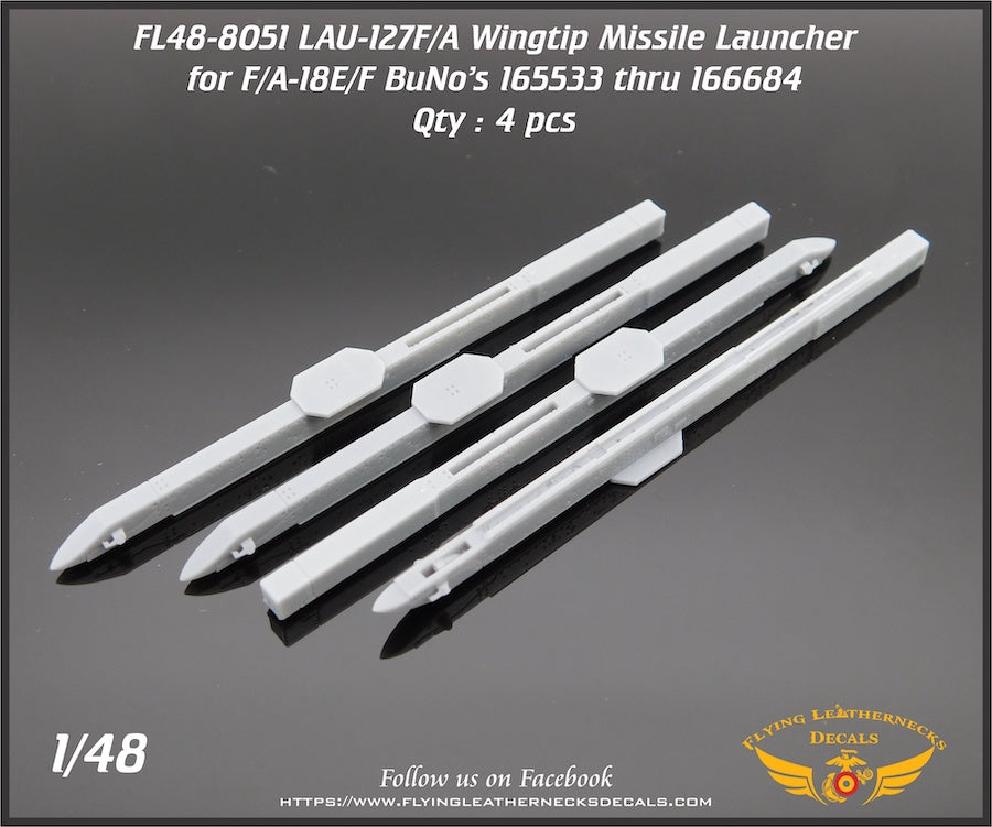 Flying Leathernecks FL48-8051 LAU-127F/A Wingtip Launchers 1:48
