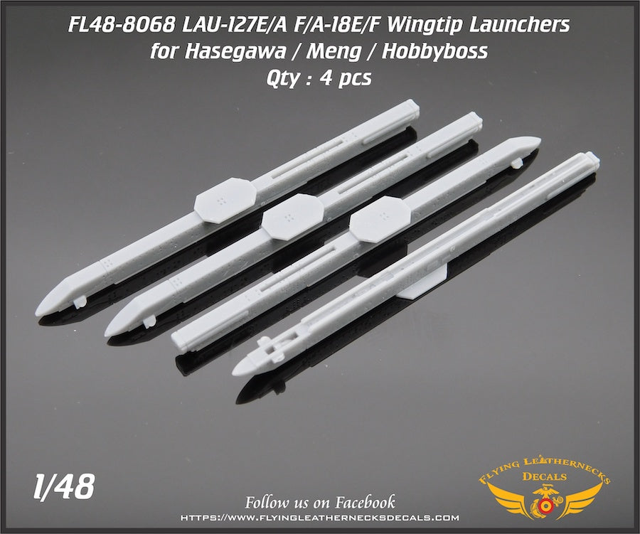 Flying Leathernecks FL48-8068 LAU-127E/A Wingtip Launchers F/A-18E/F 1:48