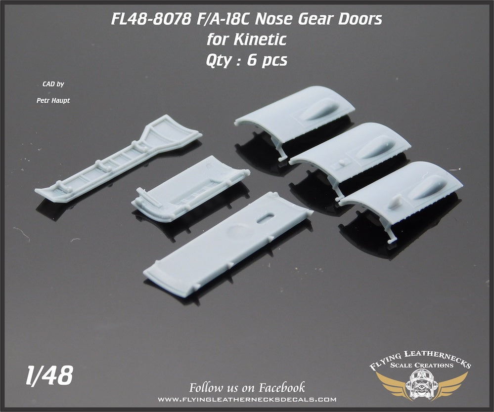 Flying Leathernecks FL48-8078 F/A-18C Hornet Nose Gear Doors 1:48