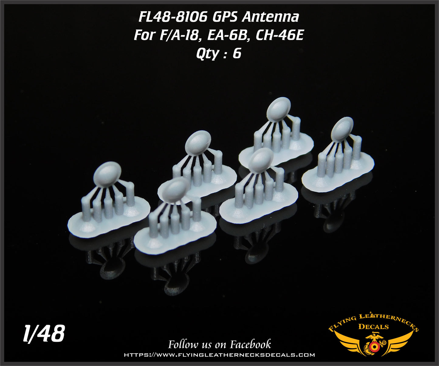 Flying Leathernecks FL48-8106 GPS Antenna F/A-18/EA-6B/CH-46E 1:48