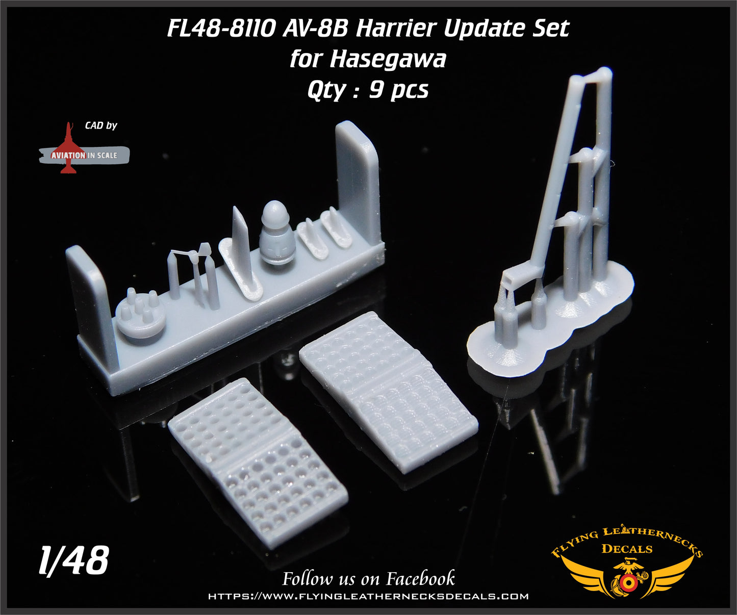 Flying Leathernecks FL48-8110 1:48 McDonnell-Douglas AV-8B Harrier update set
