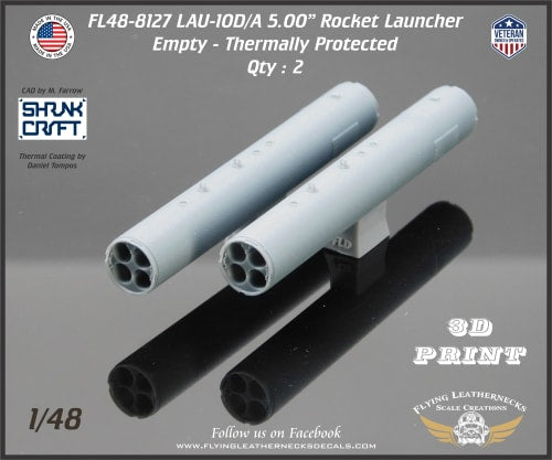 Flying Leathernecks FL48-8127 LAU-10D/A 5.0" Rocket Launcher 1:48