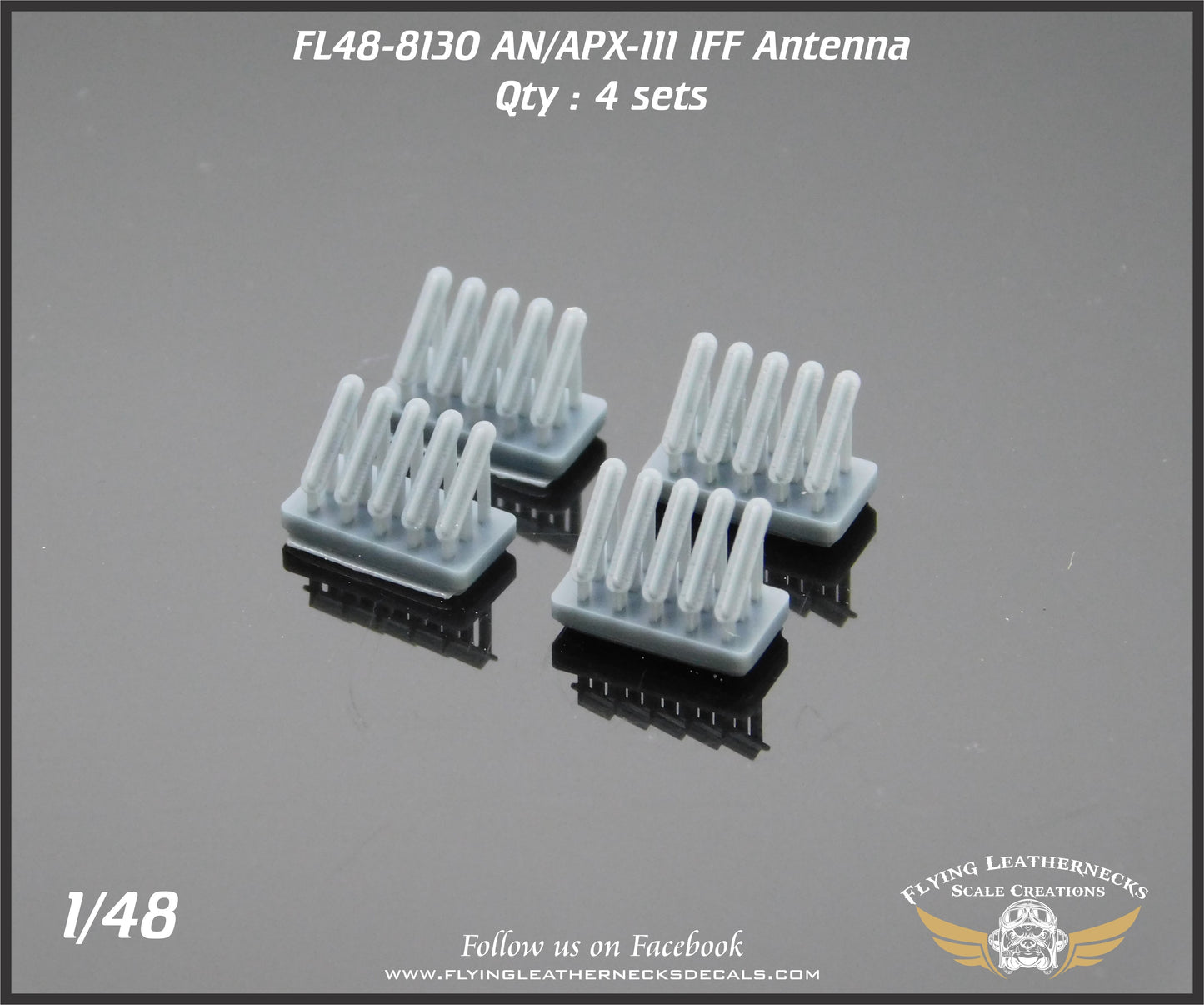 Flying Leathernecks FL48-8130 1:48 AN/APX-111 IFF Antenna x 4 sets