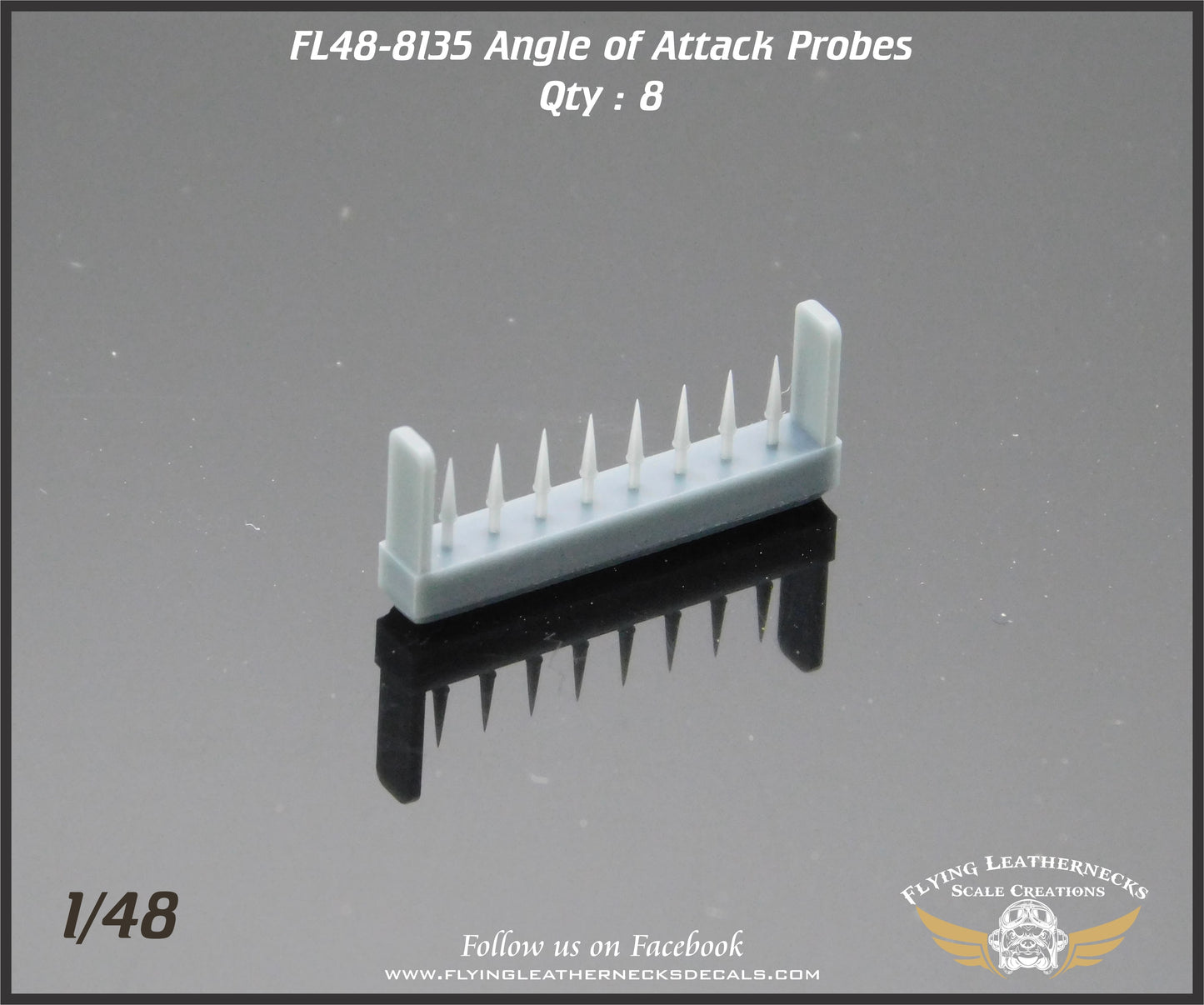 Flying Leathernecks FL48-8135 1:48 AOA Probes x 8 3D-printed