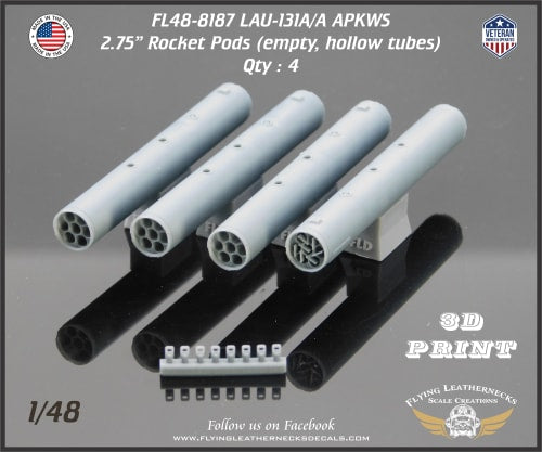 Flying Leathernecks FL48-8187 1:48 LAU-131A/A APKWS Pod