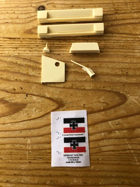 AMP Rokket FLAG01 1:72 Pre-War Type IIA Cross Flags Tri-Colour