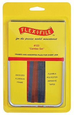 Flex-I-File 123 Alum Frame & 17 Assorted Abrasive Refill Tapes
